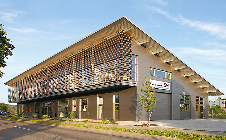Bild vom Firmengebäude der Firma RK System- & Lineartechnik GmbH